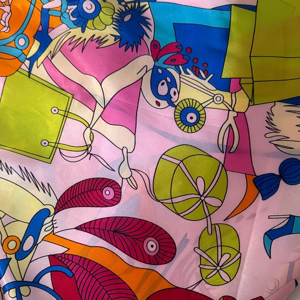 Colorful Designer 100% Polyester Scarf - Picture 8 of 11